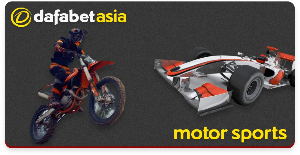 Betting on motor sports at Dafabet available for players from Asia